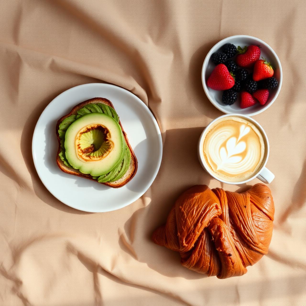 Brunch flatlay